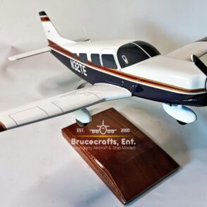 Model of Piper Saratoga II Aircraft with detailed craftsmanship.